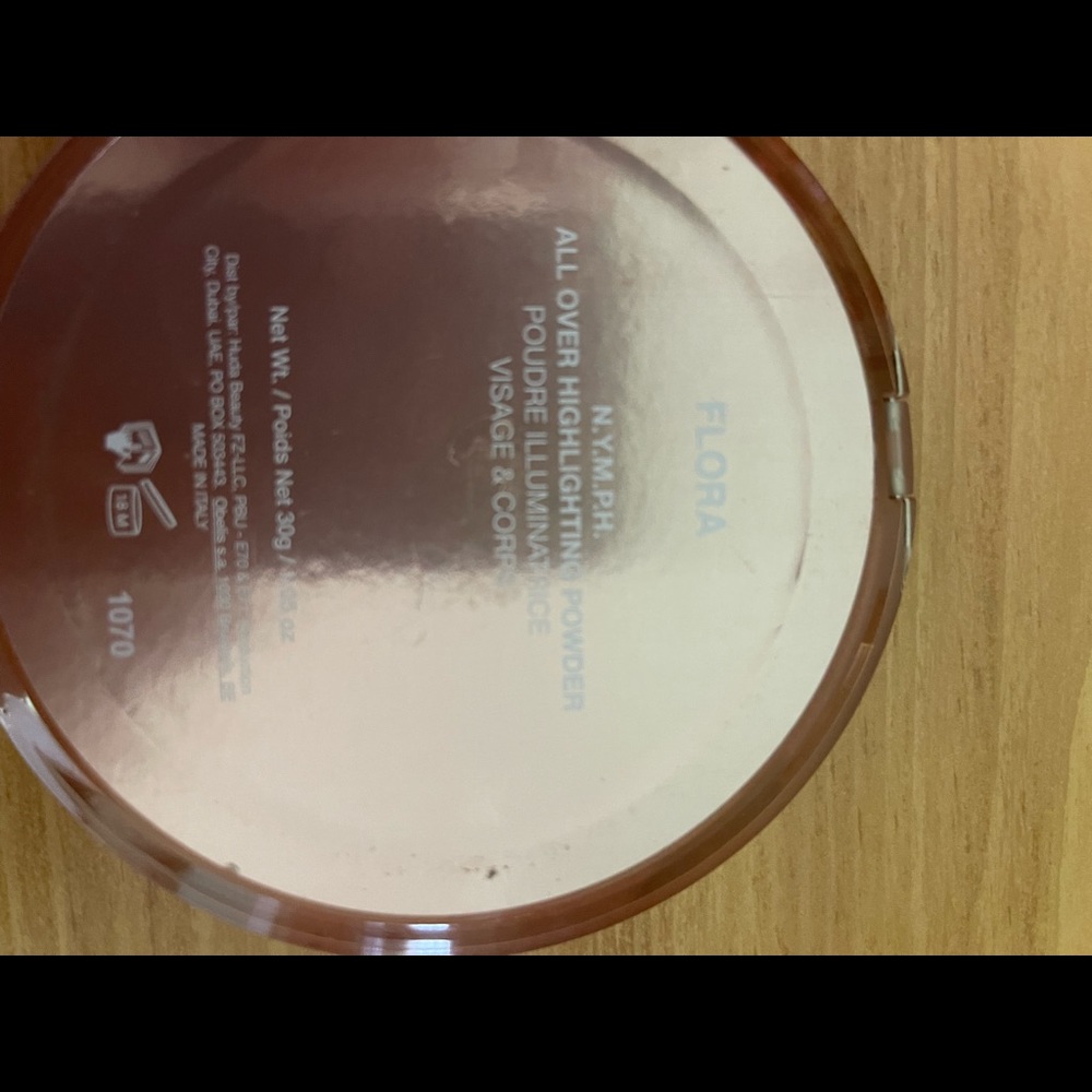Huda beauty nymph highlighter in flora limited edition